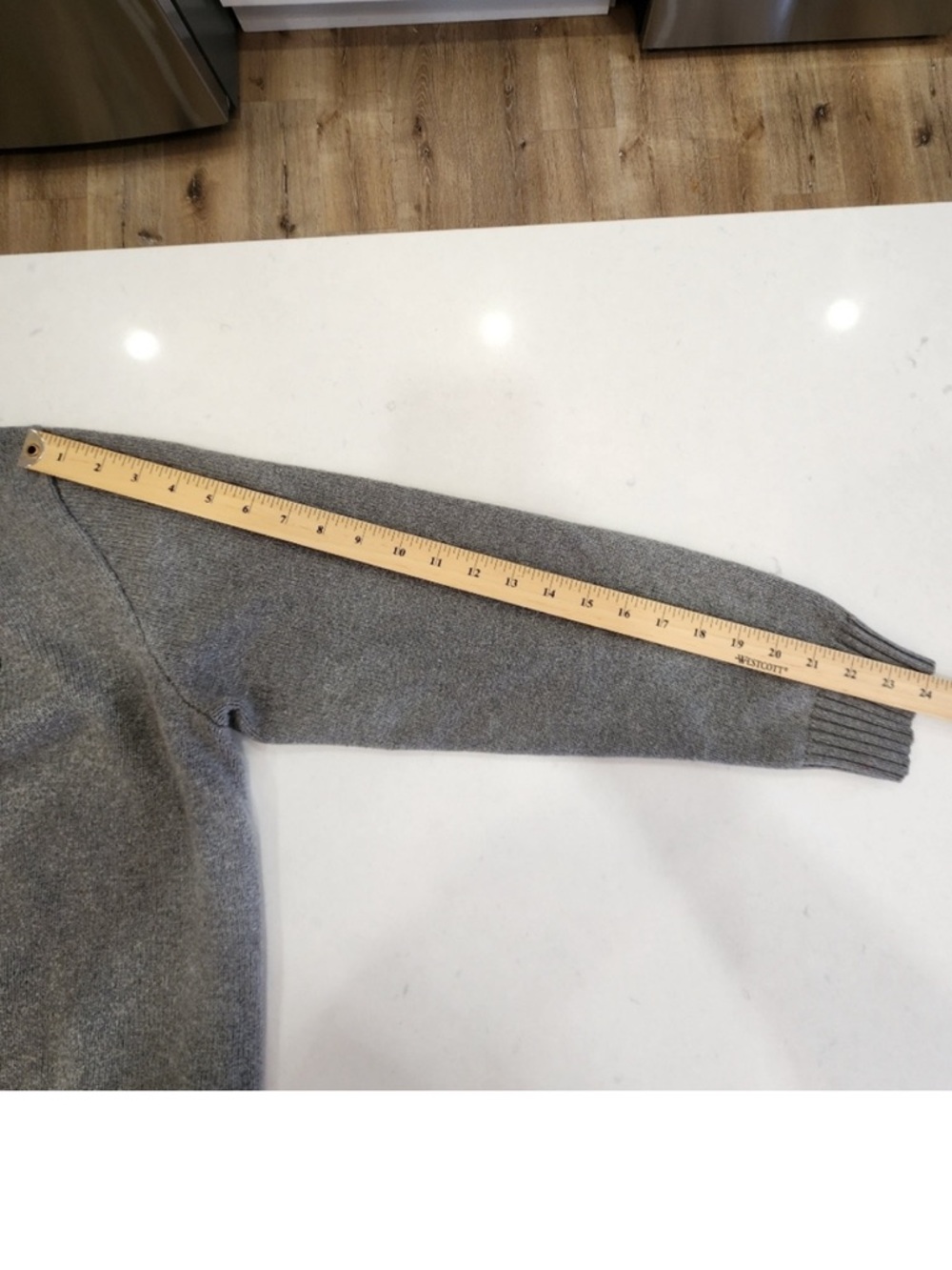 Polo Ralph Lauren Mens Gray Marled Knit Cotton Button Mock Neck Sweater Size L - Picture 9 of 9